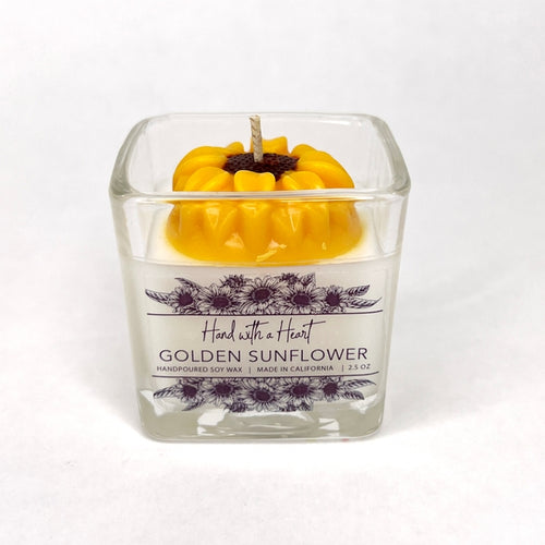 Golden Sunflower Soy Wax Candle - 2.5oz