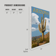 Load image into Gallery viewer, Arizona, Saguaro Cactus & Roadrunner - Premium Journal