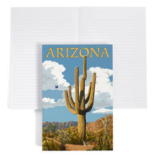 Load image into Gallery viewer, Arizona, Saguaro Cactus & Roadrunner - Premium Journal