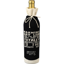 Load image into Gallery viewer, Bottle Sock - When Wine Goes In Wisdom Comes Out