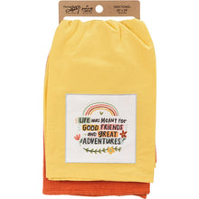 Load image into Gallery viewer, Good Friends Great Adventures - Dish Towel Set