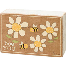 Load image into Gallery viewer, Bee You Box Sign And Sock Set