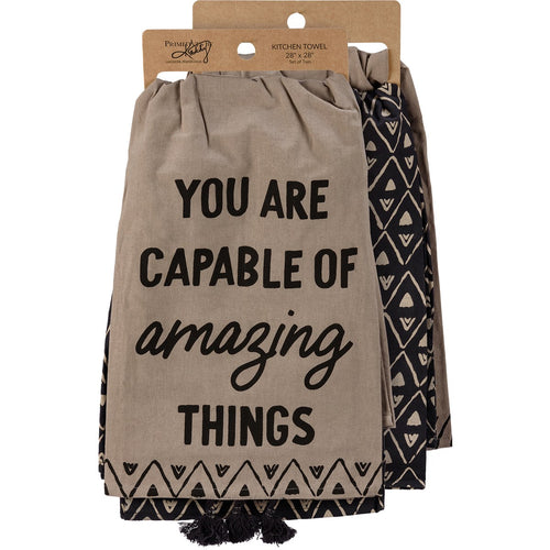 You are Capable Of Amazing Things - Dish Towel Set