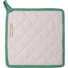 Load image into Gallery viewer, Oven Mitt and Potholder Kitchen Set - Merry Christmas Happy Always