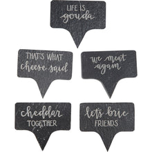 Load image into Gallery viewer, Cheeses with Sentiments Party Pick Markers Set