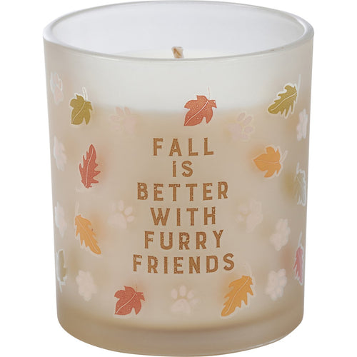 Fall Is Better With Furry Friends Jar Candle - Pumpkin Spice
