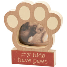 Load image into Gallery viewer, My Kids Have Paws Block Photo Frame