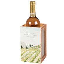 Load image into Gallery viewer, Single Wine Box & Cork Holder - Good Friends, Good Wine, Good Times