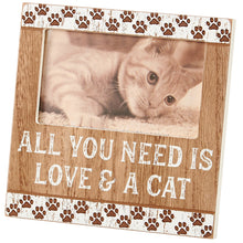 Load image into Gallery viewer, Love And A Cat Photo Frame