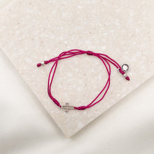 Load image into Gallery viewer, Filled by Faith Open Cross Bracelet Silver