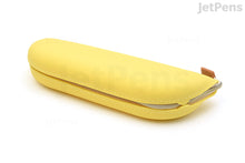 Load image into Gallery viewer, Lihit Lab Bloomin Zippered Pen Case - Yellow