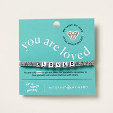 Load image into Gallery viewer, My Saint My Hero Little Words Project and My Saint My Hero Loved Bracelet
