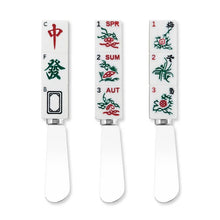 Load image into Gallery viewer, 3-Piece Mahjong Nine Symbols Cheese Spreaders