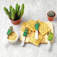 Load image into Gallery viewer, 4-Piece Cactus Cheese Spreaders Set