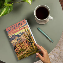 Load image into Gallery viewer, Arizona, Desert Cactus Trail Sunset - Premium Journal