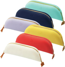 Load image into Gallery viewer, Lihit Lab Bloomin Zippered Pen Case - Yellow