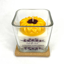 Load image into Gallery viewer, Golden Sunflower Soy Wax Candle - 10oz