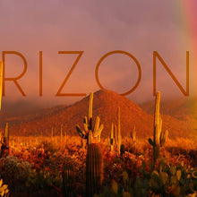 Load image into Gallery viewer, Arizona, Cactus and Rainbow Photograph - Organic Tote Bag