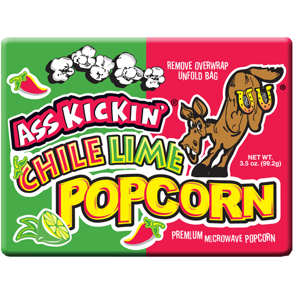 Ass Kickin’ Chile Lime Microwave Popcorn