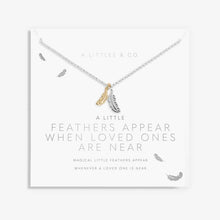 Load image into Gallery viewer, A Little 'Feathers Appear When Loved Ones Are Near' Necklace