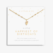 Load image into Gallery viewer, A Little 'Happiest Of Birthdays' Necklace In Gold-Tone Plating