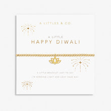 Load image into Gallery viewer, A Little 'Happy Diwali' Bracelet in Gold Plating