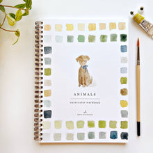 Load image into Gallery viewer, Animals Watercolor Workbook and Watercolor Paint Set