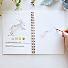 Load image into Gallery viewer, Animals Watercolor Workbook and Watercolor Paint Set