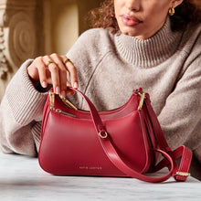 Load image into Gallery viewer, Aria Scoop Crossbody Bag - Garnet Red