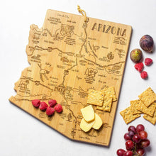 Load image into Gallery viewer, Arizona Charcuterie Board & Coaster Gift Set