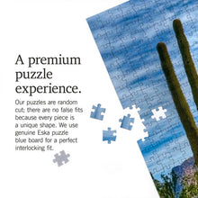 Load image into Gallery viewer, Arizona Saguaros & Mountains - 1000 Piece Puzzle