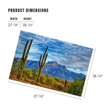 Load image into Gallery viewer, Arizona Saguaros & Mountains - 1000 Piece Puzzle