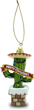 Load image into Gallery viewer, Arizona – Sombrero Hat Cactus – “Merry Christmas” – Resin Ornament