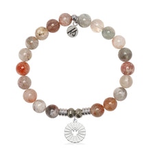 Load image into Gallery viewer, Arusha Agate Gemstone Bracelet with Prayers of Angels Sterling Silver Charm