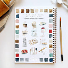 Load image into Gallery viewer, Baking Watercolor Workbook and Watercolor Paint Set