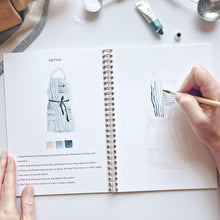 Load image into Gallery viewer, Baking Watercolor Workbook and Watercolor Paint Set