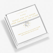 Load image into Gallery viewer, Beautifully Boxed A Little 'Shoot For The Moon Land Amongst The Stars' Bracelet & Gold-Tone Plating