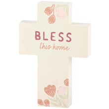Load image into Gallery viewer, Bless This Home Cross Chunky Sitter