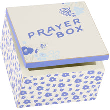 Load image into Gallery viewer, Blue Floral Prayer Box Hinged Box