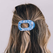 Load image into Gallery viewer, Blue Lagoon Small Flat Round Hair Clip