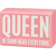 Load image into Gallery viewer, Box Sign & Sock Set - Queen Of Near Everything