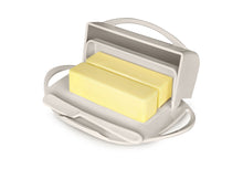 Load image into Gallery viewer, Butterie - Butter Dish with Attached Flip-Top Lid - Ivory