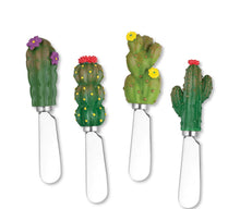 Load image into Gallery viewer, 4-Piece Cactus Cheese Spreaders Set