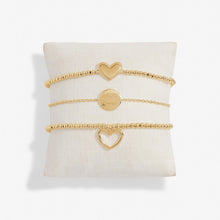 Load image into Gallery viewer, Celebrate You Gift Box 'Happy Birthday' - Set of 3 Gold Tone Bracelet Set