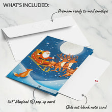 Load image into Gallery viewer, Christmas Eve Sleigh Ride Music and Lights Light-Up Lovepop card