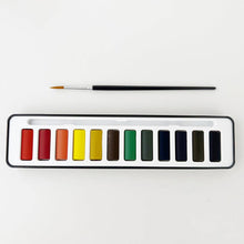 Load image into Gallery viewer, Christmas Watercolor Workbook and Watercolor Paint Set