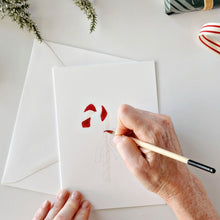 Load image into Gallery viewer, Classic Christmas Paintable Watercolor Notecard Set