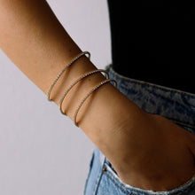 Load image into Gallery viewer, Gold Crystal Bangle