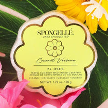 Load image into Gallery viewer, Coconut Verbena Daisy Spongette - 7+ Washes