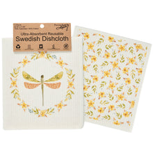 Load image into Gallery viewer, Dragonfly Swedish Dishcloth Set